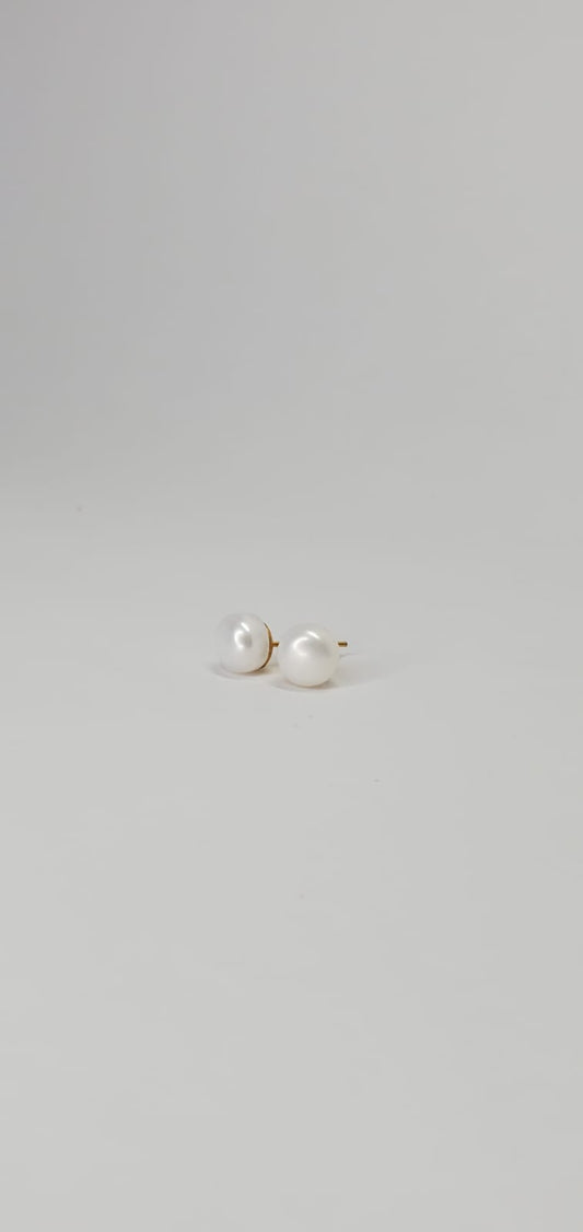Boucles d'oreilles perle naturelle