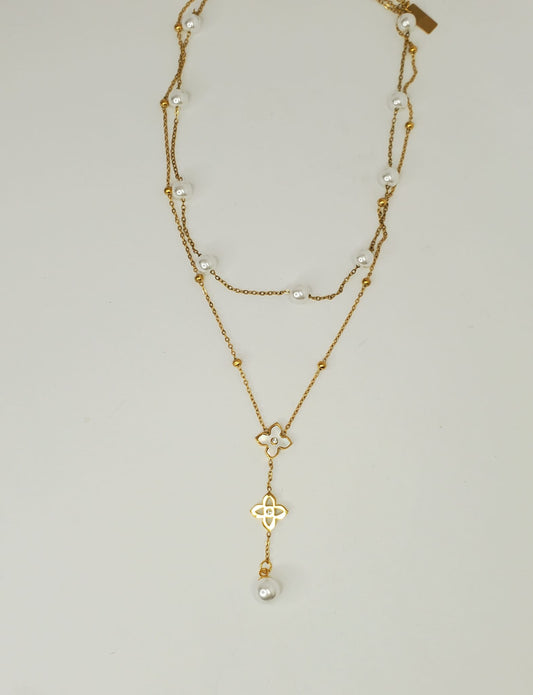 Collier Perle double